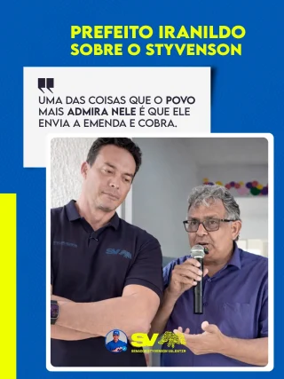 Instagram post from senadorstyvensonvalentim. This post is in position 1.